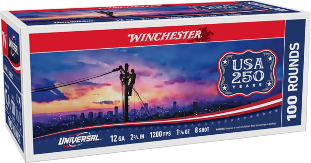 chester Universal Light Target 12 Gauge 1 1/8 Oz 2 3/4 In Shotgun #8 100 Rounds 1103460 Ammo