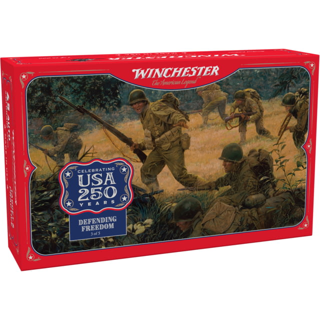 chester USA 250Th Anniversary .45 ACP 230 Grain Full Metal Jacketed Brass Cased Pistol Ammunition 50 Rounds Ammo