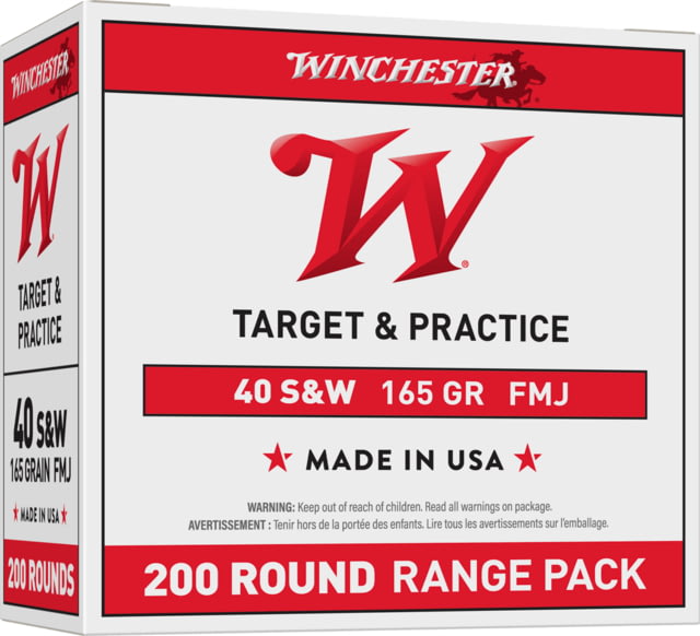 Winchester .40 S&W 165 Grain Pistol Ammo