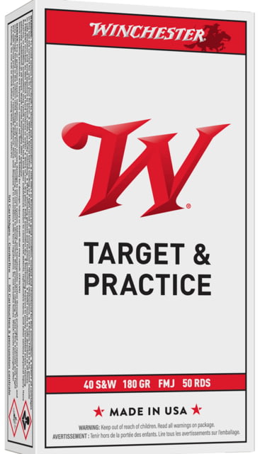 Winchester USA .40 S&W Full Metal Jacket Ammo