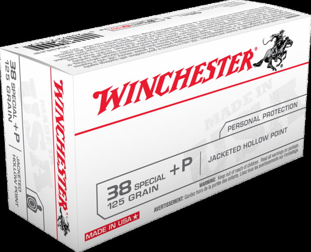 chester USA Handgun .38 Special P 125 Grain Jacketed Hollow Point Centerfire Pistol 50 Rounds Ammo