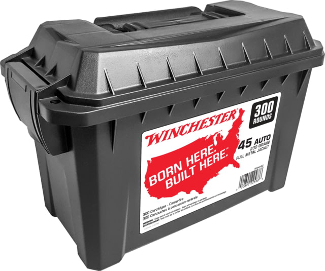 chester USA Handgun .45 ACP 230 Grain FMJ Brass Case Centerfire Pistol 300 Rounds Case Ammo