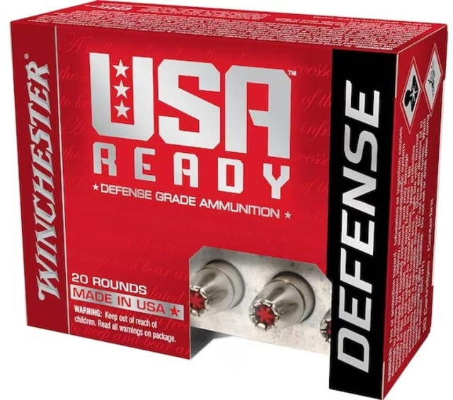 chester USA READY DEFENSE 9mm Luger P 124 Grain Hex-Vent Brass Pistol 50 Rounds Ammo