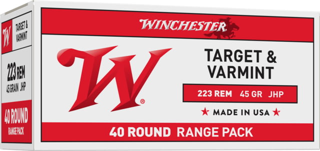 chester USA RIFLE .223 Remington 45 Grain Jacketed Hollow Point Centerfire Rifle 40 Rounds Ammo
