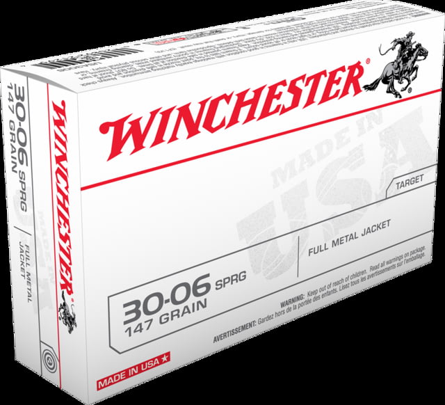 Winchester .30-06 Springfield Rifle Ammo 20 Rounds