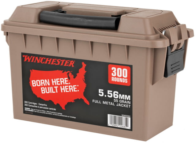 chester USA White Box 5.56x45mm 55 Grain Full Metal Jacket Brass Rifle 300 Rounds Ammo