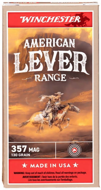 chester American Lever Range .357 Magnum 130 Grain Full Metal Jacket Rifle 50 Rounds Ammo