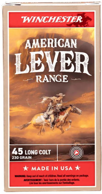 chester American Lever Range .45 Colt 250 Grain Lead Round Nose Rifle 50 Rounds Ammo