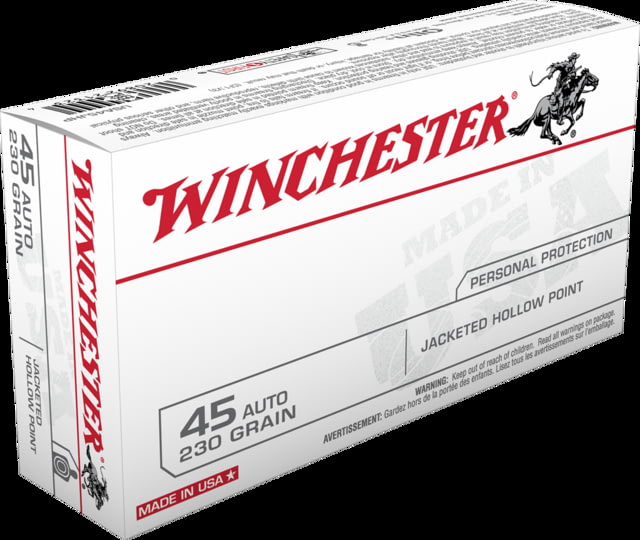chester .45 ACP 230 Grain Jacketed Hollow Point Centerfire Pistol 50 Rounds Ammo