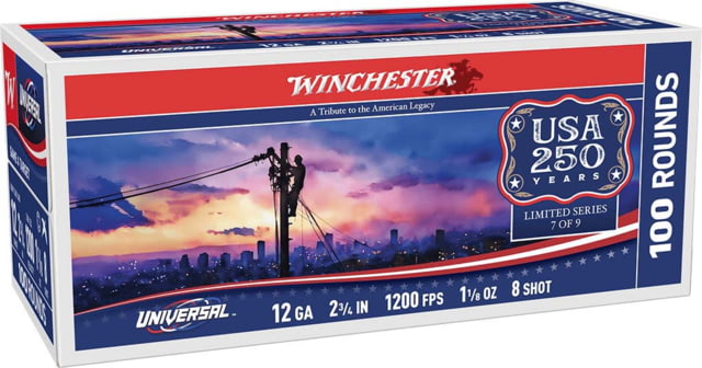 Winchester Light Target 12Ga 2.75 in 1-1/8 #8 Shotgun Ammo 200Rd Case A - Winchester