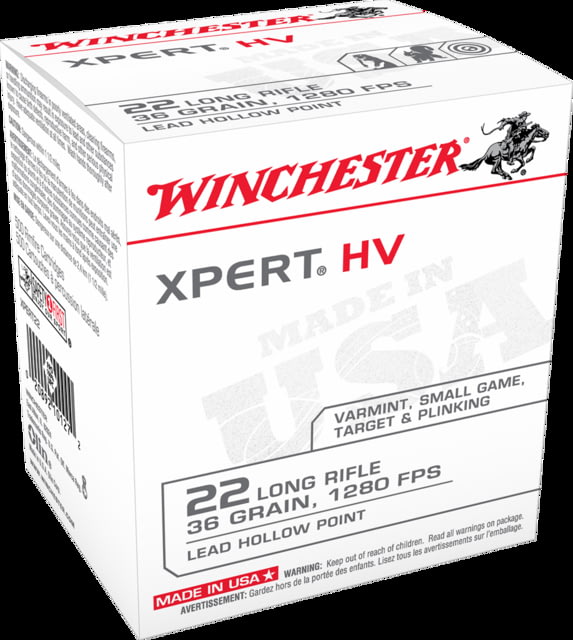 chester Xpert .22 Long Rifle 36 Grain Copper Plated Hollow Point Rimfire 500 Rounds Xpert22 Ammo