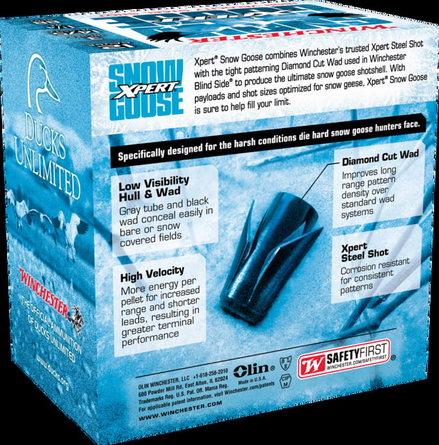 chester Xpert Snow Goose 12 Gauge 1 1/4 Oz 3 In Size BB Centerfire Shotgun 25 Rounds Ammo