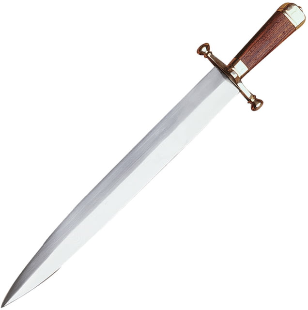Windlass Arkansas Toothpick 13" satin finish carbon steel blade Brown wood handle - Windlass