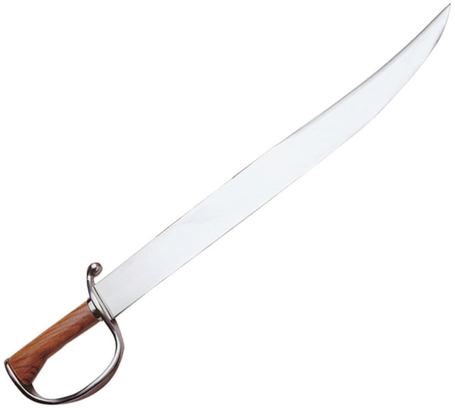 Windlass D-Guard Bowie 17" satin finish unsharpened carbon steel blade Brown wood handle - Windlass