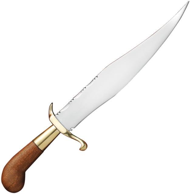 Windlass Mexican Bowie 10" satin finish carbon steel bowie blade Brown wood handle - Windlass