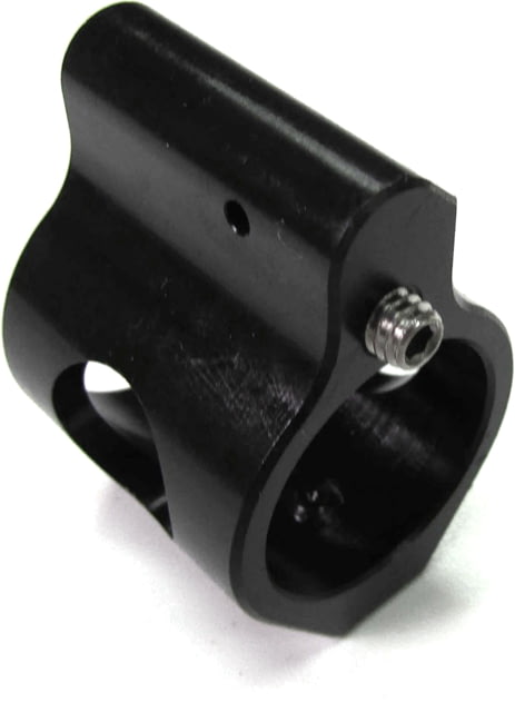 WMD Guns Gas Block Adjustable Low Profile .750in Set Screw Nitromet Black - Wmd Guns