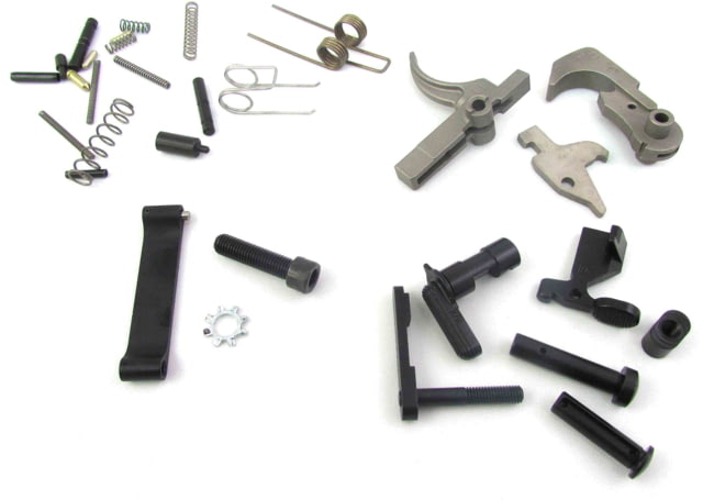 WMD Guns Lower Parts Kit AR-15 Mod 3 Nitromet NiB-X FCG Nickel/Black - Wmd Guns
