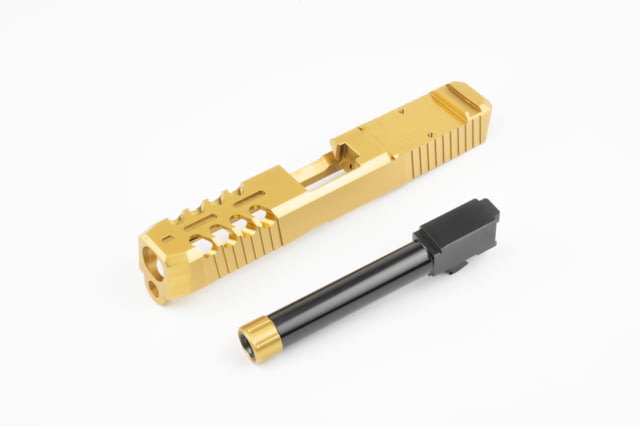 WMD Guns Glock 19 Gen 3/4 9mm Crowned Non-Threaded Pistol Barrel 6.75in TIN Gold - Wmd Guns