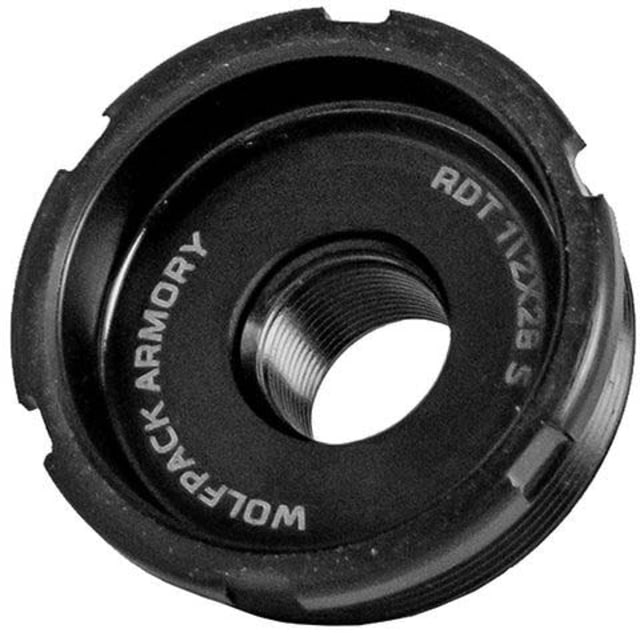 Wolfpack Armory Recessed Direct Thread HUB Adapter  Black Nitride - Wolfpack Armory