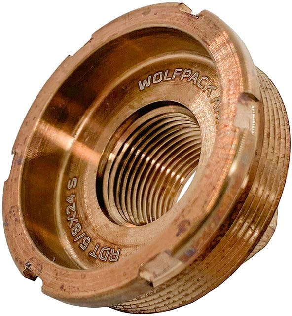 Wolfpack Armory Recessed Direct Thread S HUB Adapter 1/2x28 Heat Treated - Wolfpack Armory