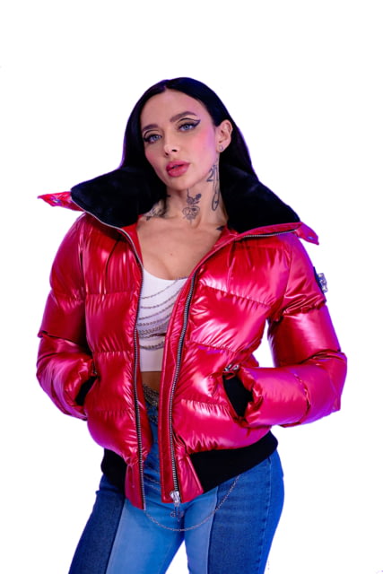 Woodpecker Woody Bomber Jacket - Women's Raspberry Large