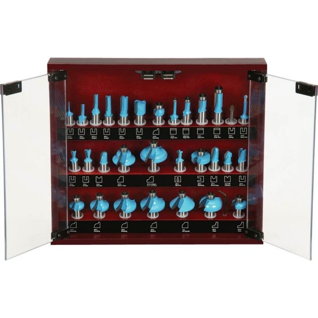 Woodstock 30 pc. Carbide Tipped Router Bit Set 1/2in Shank
