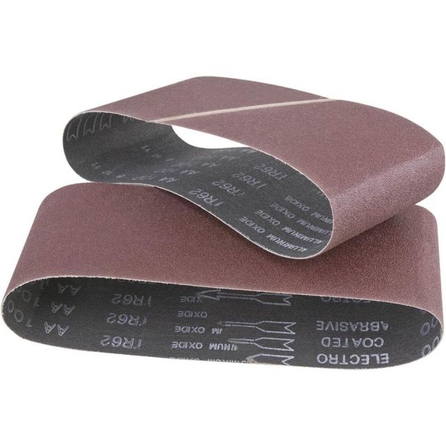 Woodstock 4in x 24in 180 grit Aluminum Oxide Sanding Belt 2 pk.