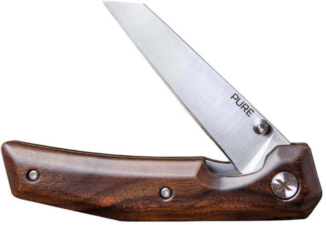 Open Box Dealer Demo WOOX Pure Folding Knife 3.5in D2 Steel Satin Tanto Blade American Walnut Handle - Woox