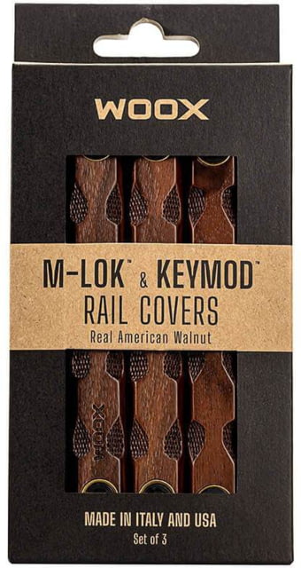 WOOX M-LOK & KeyMod Rail Covers 3 pieces Walnut - Woox