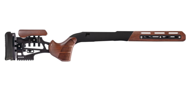 Woox Furiosa Chassis Walnut Wood/Aluminum Chassis W/Adjustable Cheek Fits Remington 700 M5 DBM, Long Action, 31in OAL, Ambidextrous in US