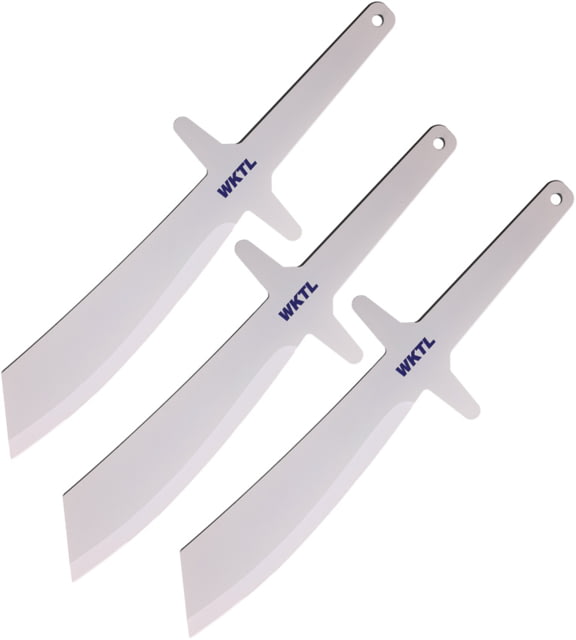 World Knife Throwing League White Blackhawk Throwing Knives 16in Overall 9.25in 3Cr13 Blade White Finish Nylon Sheath