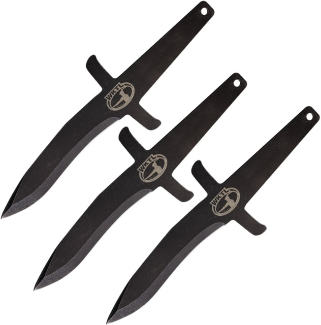 World Knife Throwing League Raptor Throwing Knives 14.25in Overall 7.63in Black Coated 3Cr13 Stainless Blade Stainless Steel Handle - World Knife Throwing League