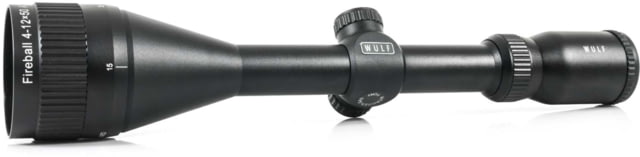 Wulf Optics Fireball 4-12x50 AO Rifle Scope 1in Tube Second Focal Plane Half Mil-Dot Reticle Black - Wulf Optics