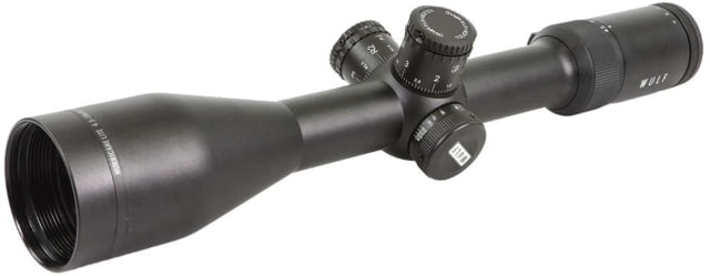 Wulf Optics Hurricane Lite 4.5-18x50mm Rifle Scope 30mm Tube Second Focal Plane Non Illuminated Half Mildot SF Reticle Black - Wulf Optics