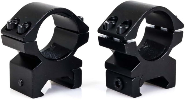 Wulf Optics Match Rifle Scope Rings High Picatinny Black 1'' - Wulf Optics