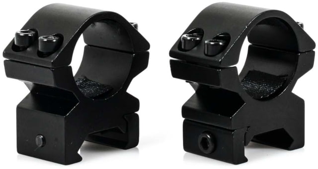 Wulf Optics Match Rifle Scope Rings Medium Picatinny Black 1'' - Wulf Optics