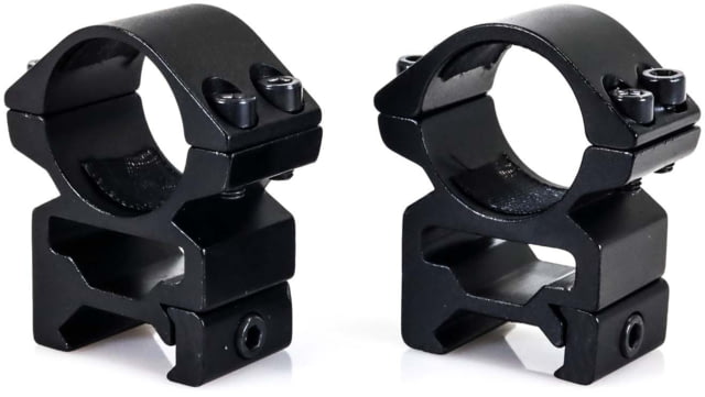 USED Wulf Optics Match Rifle Scope Rings X-High Black 1'' - Wulf Optics