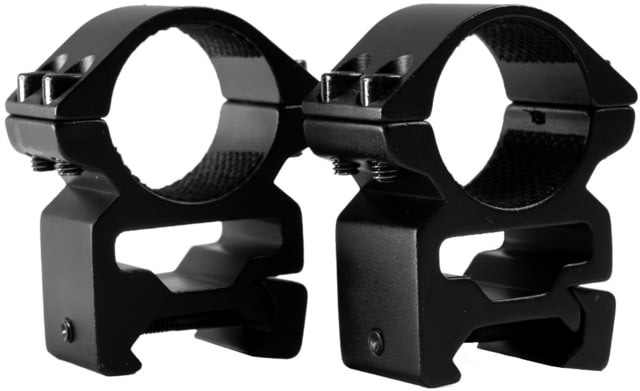 Wulf Optics 1in Tube Match Mount Rings Picatinny High 29mm Black Small