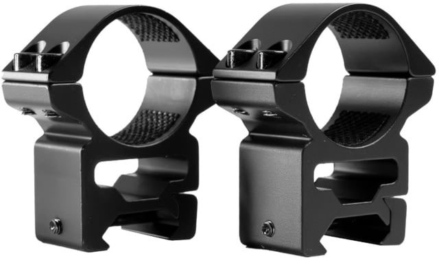 Wulf Optics 30mm Tube Match Mount Rings Picatinny High Black Small