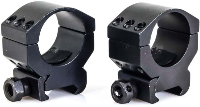 Wulf Optics Wulf Tactical Rifle Scope Rings 6 Screw High Black 30mm - Wulf Optics