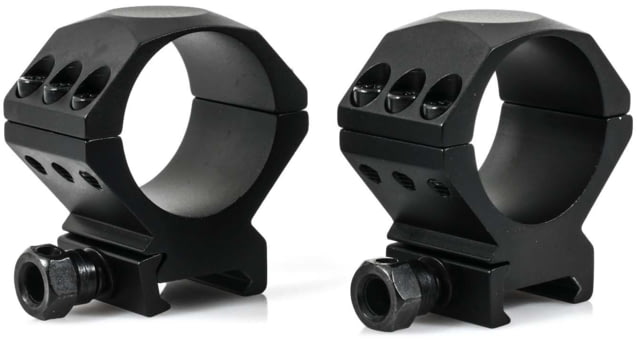 Wulf Optics Wulf Tactical Rifle Scope Rings 6 Screw Medium Black 34mm - Wulf Optics