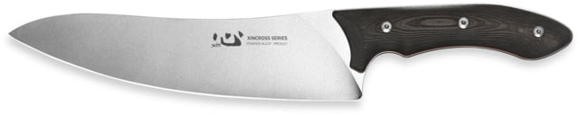 Xin Cutlery XinCross Tactical Chef's Knife 14.25in Overall 8in Stonewash Special Powder Alloy Steel Blade Carbon Fiber Handle Leather Sheath - Xin Cutlery