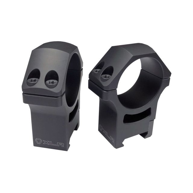 XLR Precision Rifle Scope Rings 34 mm High Profile 1.46in Black High Profile - Xlr