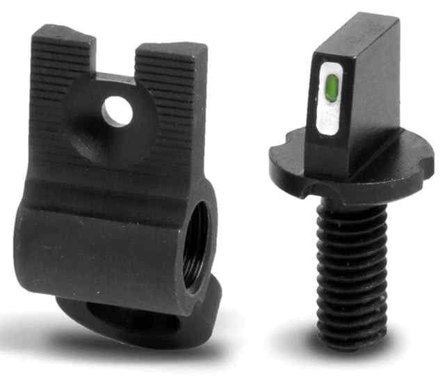 XS Sight Systems CSAT Rear TROY and Tritium Stripe Front Rifle Sight - AR Matte Black Standard - Xs Sight Systems