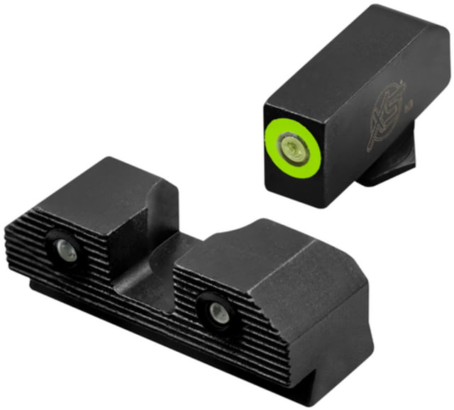 XS Sight Systems R3D 2.0 Night Sight, Glock STD. HT. 17,19,22-24,26,27,31-36,38, Green, GL-R201P-6G by USA XS Sight Systems Pistol Sights