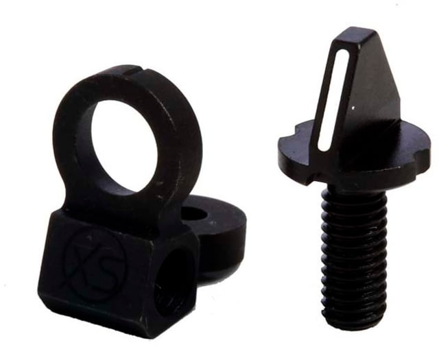 XS Sight Systems Same Plane Rear w/0.080W White Stripe Front Rifle Sights AR Mil-Spec Matte Black Standard - XS Sights