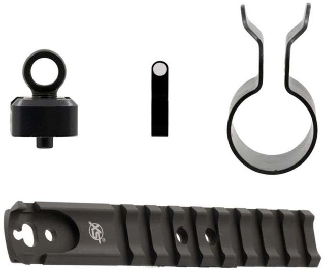XS Sight Systems Shotrail Ghost Ring & Banded Standard Dot White Shotgun Sight Mossberg 500 590 Std Bbl Matte Black Standard - XS Sights