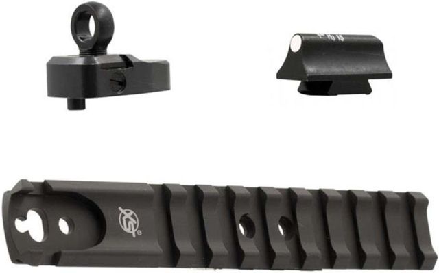 XS Sight Systems Shotrail Ghost Ring & Standard Dot White Shotgun Sights Mossberg 500 590 930 Matte Black Standard - XS Sights