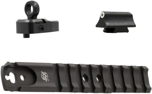 USED XS Sight Systems Shotrail Ghost Ring & Standard Dot Tritium Shotgun Sights Mossberg 500 590 930 Matte Black Standard  EDEMO1 Used - Xs Sight Systems