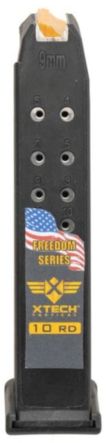 XTech Tactical MAG17-10 Freedom Series Glock 17 10-Round Magazine Black 10 - Xtech Tactical